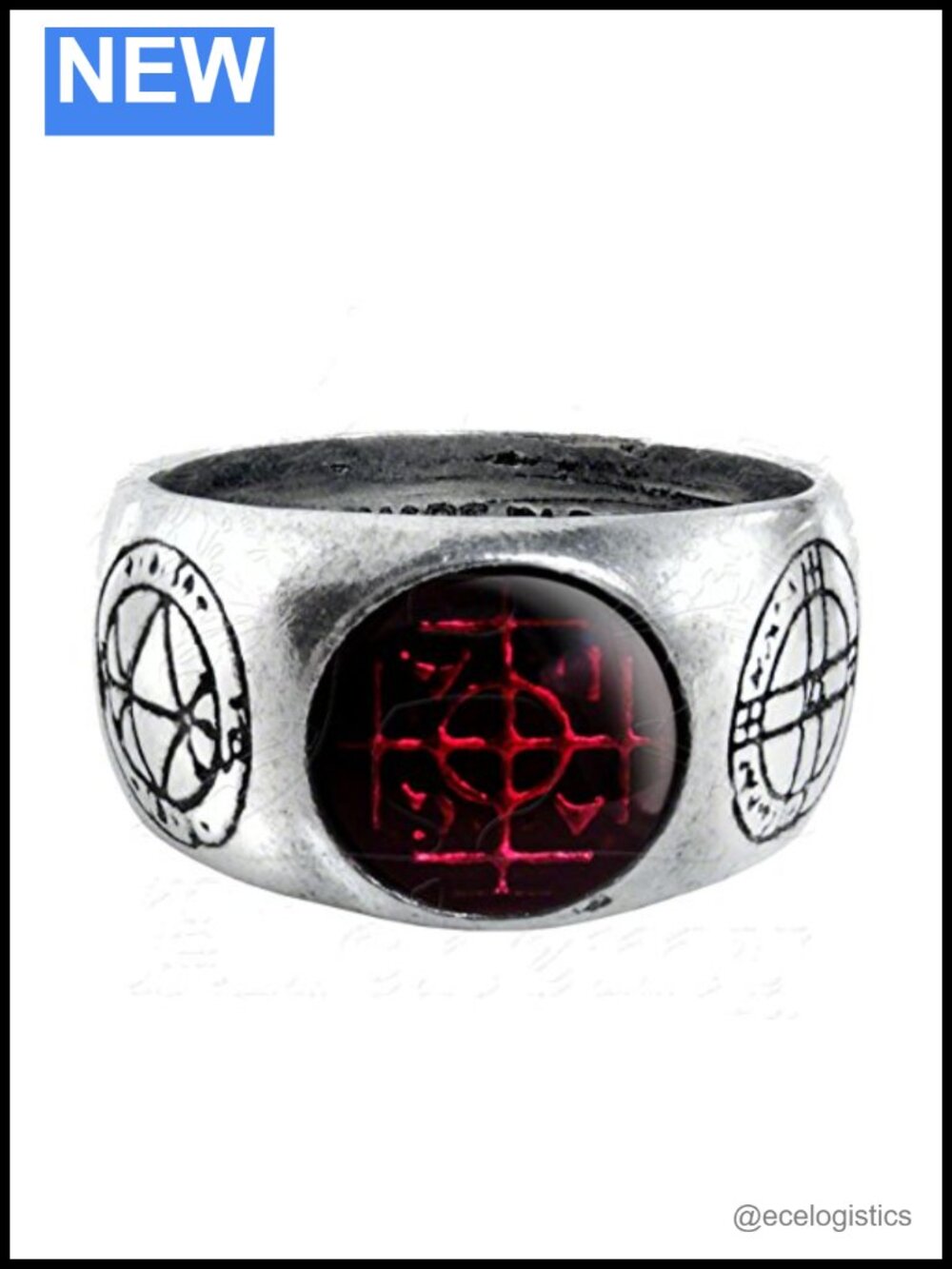 Gothic Pewter Talisman Ring